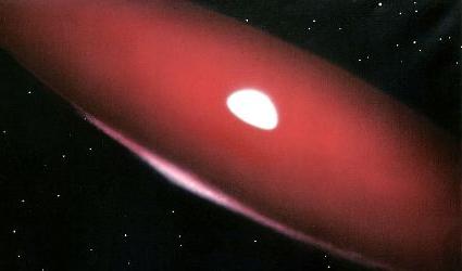 [artist's
conception of a Be star]