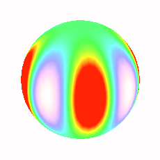 [m=n=4 sectorial nonradial pulsation mode]